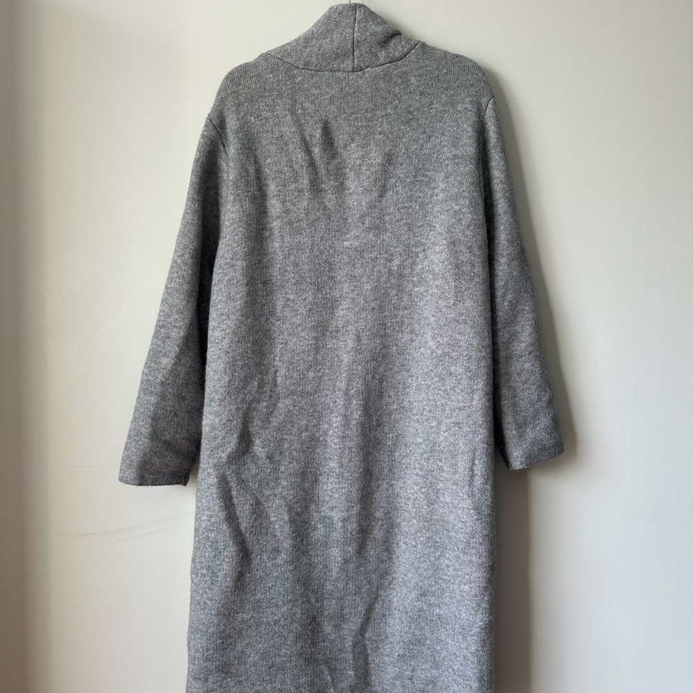 Ann Taylor Heather Gray Sweater Coat - Picture 2 of 11